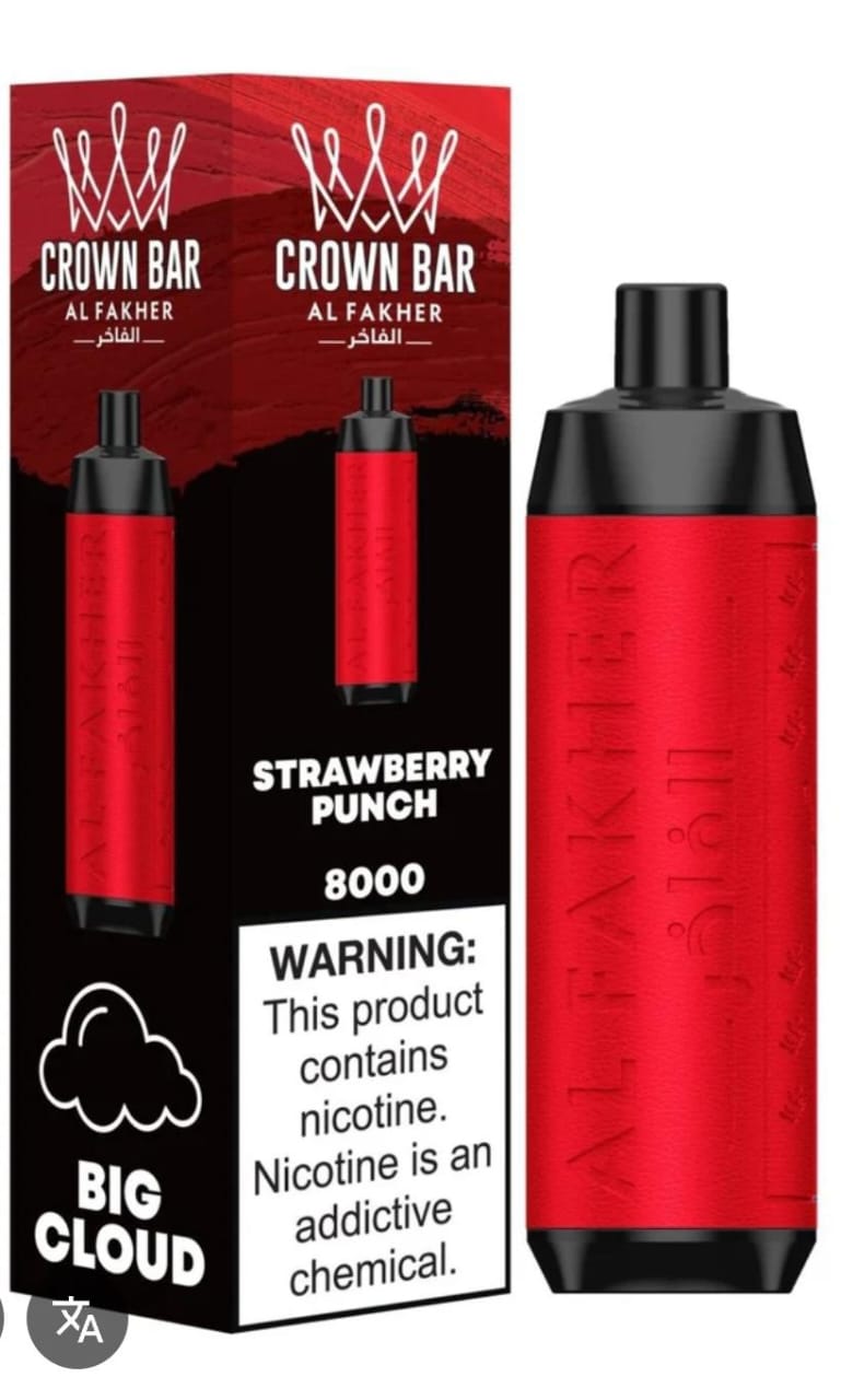 Al Fakher Dubai 8000 Puffs Crown Bar Disposable Vape