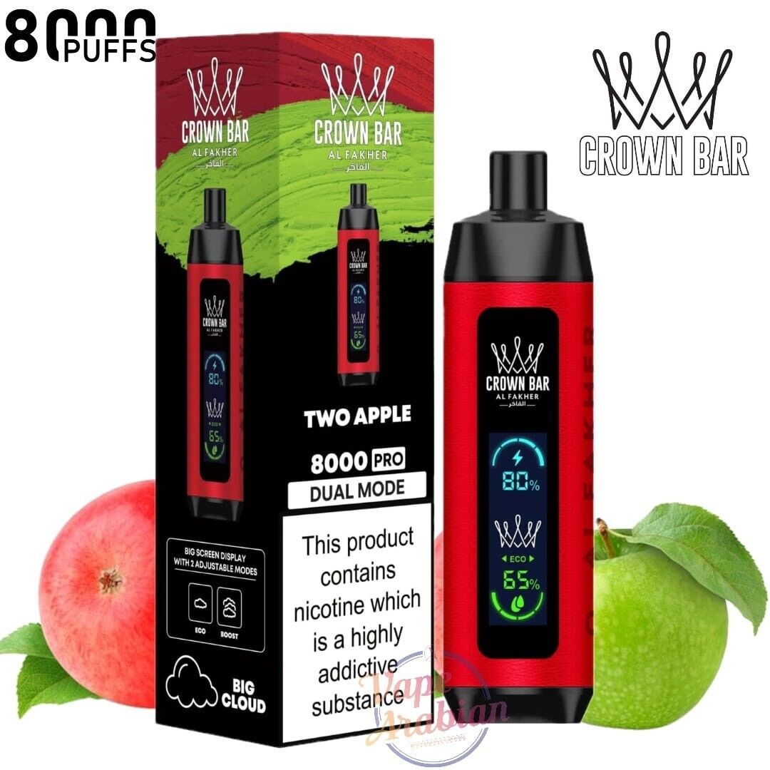 Al Fakher Dubai 8000 Puffs Crown Bar Disposable Vape