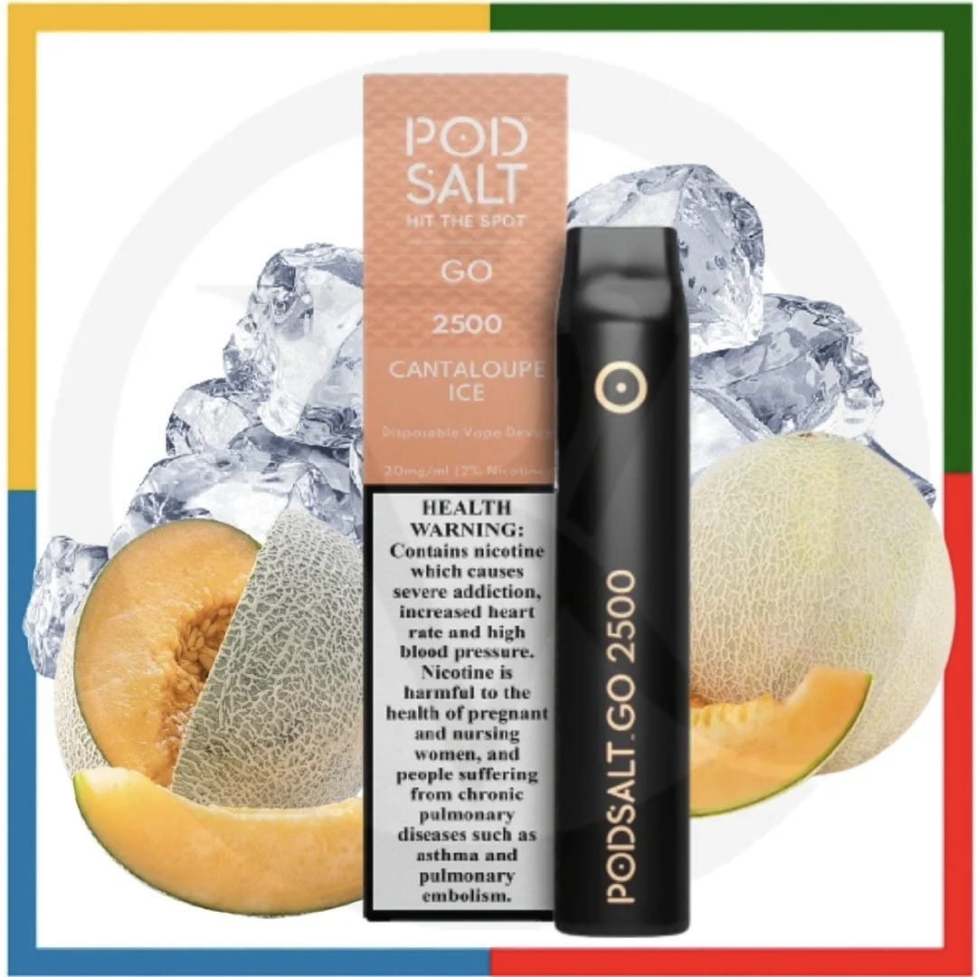 POD SALT GO CANTALOUPE ICE 2500PUFF